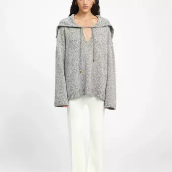 Женский шерстяной вязаный пуловер с длинным рукавом, корейский стиль, повседневный свободный свитер, пальто, шалевый воротник, высокое качество, Y2k