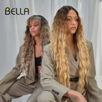 Женский синтетический парик Bella Philosophy, длинные волнистые кудрявые парики 30 дюймов, парики для косплея с эффектом омбре