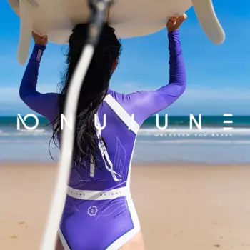 Женский слитный купальник на молнии Nu-June 2023, купальник с длинным рукавом, женские купальники, купальный костюм, быстросохнущая пляжная одежда
