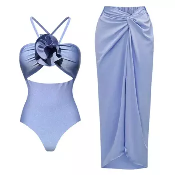 Женский слитный купальник с цветочным 3D-принтом, эффектом пуш-ап