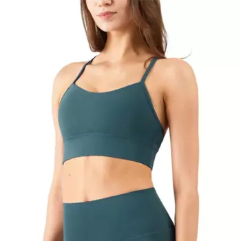 Женский спортивный бюстгальтер для тренировок фитнеса бега йоги майка Топ