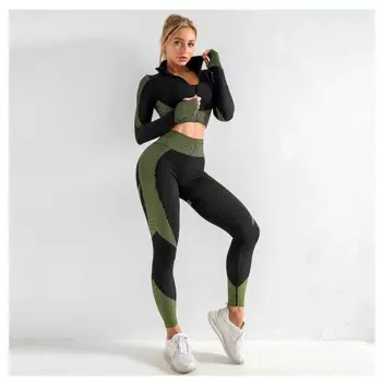 Женский спортивный костюм Wantmove JZ888, бесшовный, эластичный, с длинным рукавом, для фитнеса, на осень
