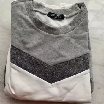 Женский спортивный костюм, весенне-осенний хлопковый комплект из двух предметов с длинным рукавом, Модный пуловер и брюки-шаровары, женский спортивный костюм