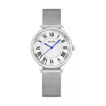 Женский Сувенирный браслет Reloj, роскошный модный деловой ремешок из нержавеющей стали с круглым циферблатом высокого качества