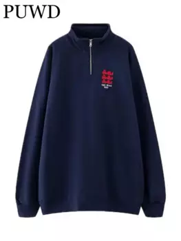 Женский свитер на молнии с длинным рукавом, осень 2023