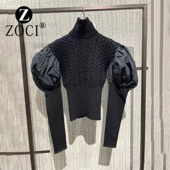 Женский свитер с высоким воротником [ZOCI]