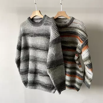 Женский свитер в полоску, в стиле хип-хоп