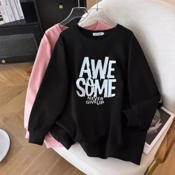 Женский Свободный свитшот с длинным рукавом, размеры до 6XL, 7XL, 8XL, 9XL, 10XL, 11XL