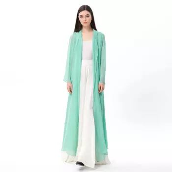 Женский тонкий кардиган с отложным воротником, с поясом