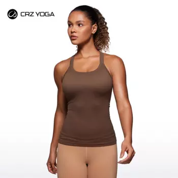 Женский топ на бретелях CRZ YOGA Butterluxe, укороченный топ с высокой горловиной для тренировок, спортивный топ без рукавов, Майки для занятий спортом