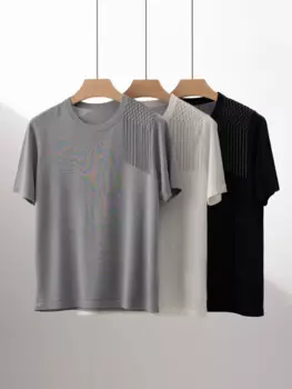 Женский топ, Новинка весна-лето 2024, футболка свободного кроя с круглым вырезом и цепочкой из бисера, Повседневная футболка с коротким рукавом