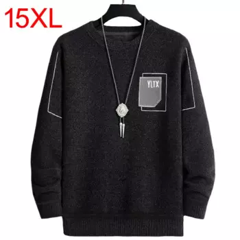 Женский трикотажный джемпер с длинным рукавом и круглым вырезом