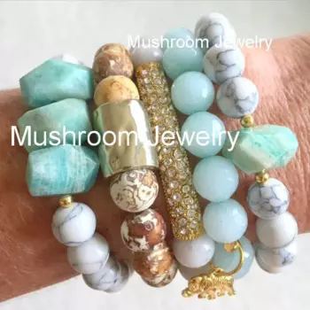 Женский винтажный браслет со слоном