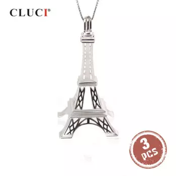 Женский винтажный жемчужный кулон CLUCI SC294SB, серебро 925 пробы, 3 шт.