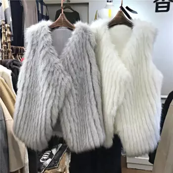 Женский жилет из искусственного меха на осень и зиму, новинка 2022, корейский Кардиган без рукавов, однотонный Свободный жилет с V-образным вырезом