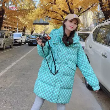 Женский зимний пуховик со съемным Кроликом, корейская мода 2023, свободный пуховик из хлопка, теплое пальто с капюшоном, утепленная женская парка, верхняя одежда