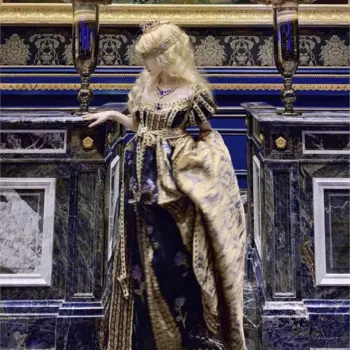 Женское элегантное платье с императорской розой