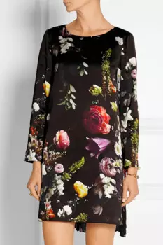 Женское асимметричное платье с цветочным принтом, элегантное плиссированное платье с длинным рукавом, 15108110B1
