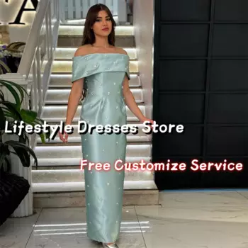 Женское атласное платье без рукавов, с открытыми плечами