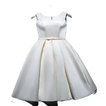 Женское атласное платье на выпускной, с завязками