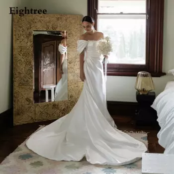 Женское атласное платье с юбкой-годе, без рукавов