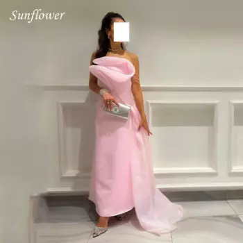 Женское атласное вечернее платье с юбкой-годе