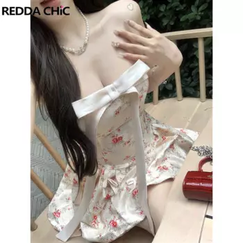 Женское атласное жаккардовое платье с бантом, без бретелек