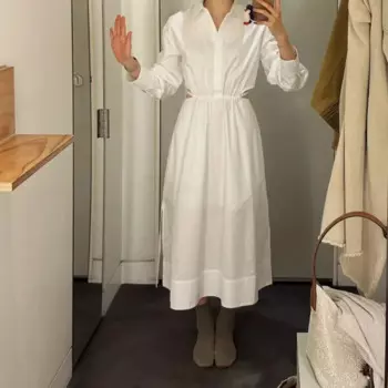Женское Белое Облегающее мини-платье, ажурное Плиссированное дизайнерское платье-рубашка