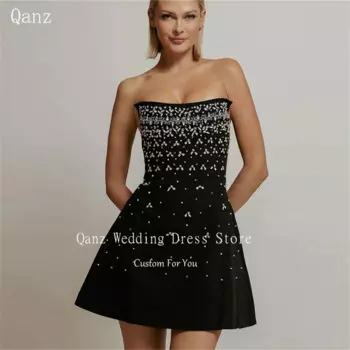 Женское блестящее платье с юбкой-годе, без бретелек