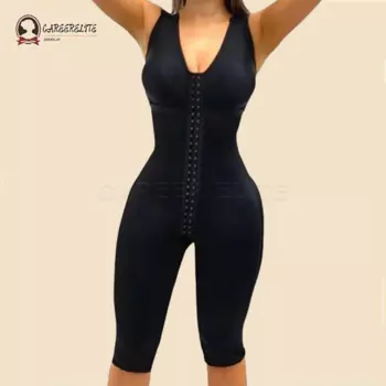 Женское боди с V-образным вырезом, без рукавов, до колена