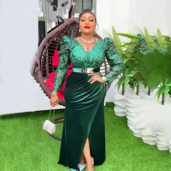 Женское длинное платье в африканском стиле