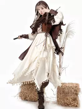 Женское длинное платье в стиле «Ретро»