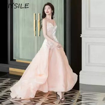 Женское длинное вечернее платье без бретелек