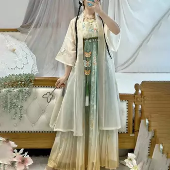 Женское дневное платье с вышивкой Beizi