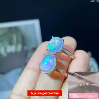 Женское двухцветное кольцо из серебра 100% пробы с натуральным сапфиром