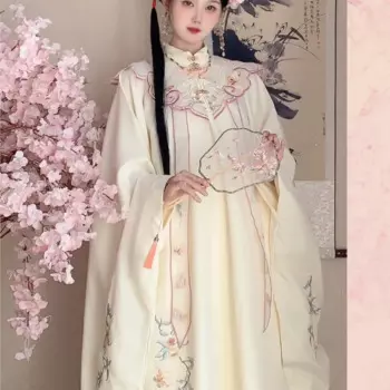 Женское ежедневное платье с вышивкой