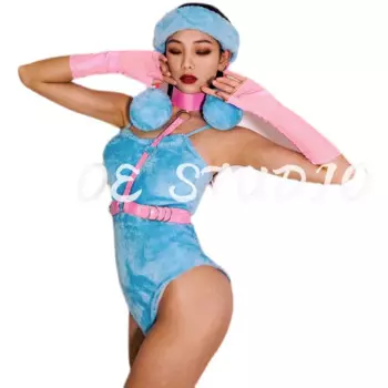 Женское голубое бикини gogo, сексуальный танцевальный костюм для бара, клуба, ночного клуба, шоу, певицы, танцевальный костюм