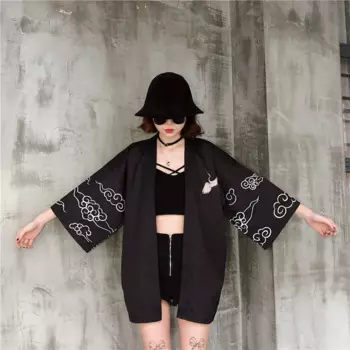 Женское кимоно в японском стиле, хаори