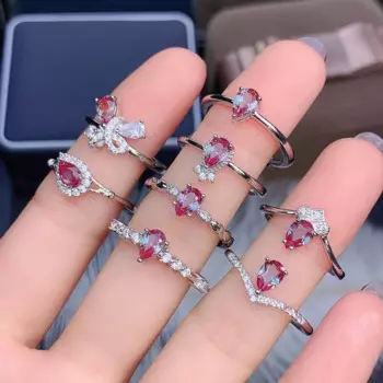 Женское кольцо из александрита, обручальное кольцо из серебра 925 пробы, 4 Х6 мм