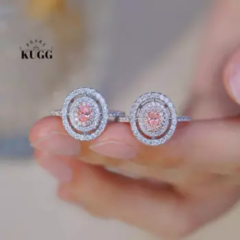 Женское кольцо из белого золота 100% пробы, с бриллиантами