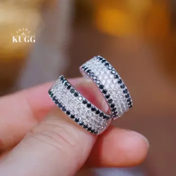 Женское кольцо из белого золота 100% пробы, с бриллиантами