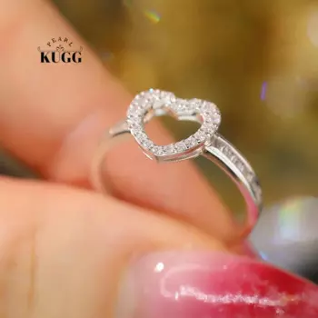 Женское кольцо из белого золота 100% пробы, с бриллиантами