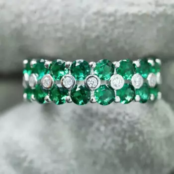 Женское кольцо из серебра 100% пробы, с бриллиантами