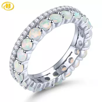 Женское кольцо из серебра 1,8 пробы с натуральным опалом