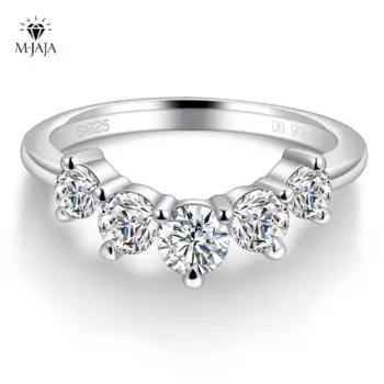 Женское кольцо из серебра 925 пробы с муассанитом, карата