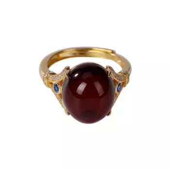 Женское кольцо из серебра 925 пробы с позолоченным покрытием