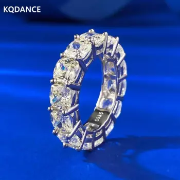 Женское кольцо из серебра 925 пробы с бриллиантами, 5 Х5 мм