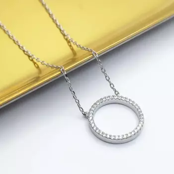 Женское кольцо из серебра 925 пробы, с фианитами