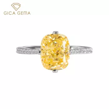 Женское кольцо из серебра 925 пробы с бриллиантами, 8 х10 мм