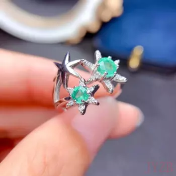 Женское кольцо с драгоценным камнем, ювелирное изделие из стерлингового серебра 925 пробы, обручальное кольцо с натуральным драгоценным камнем